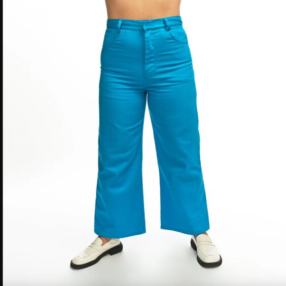Boyko Booker High Waist Pants - Cerulean Blue 10 NWT - Picture 1 of 7